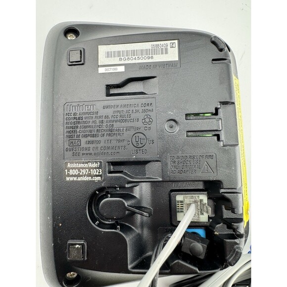 1 Uniden 1560 Dect 6.0 cordless phone base for handsets BASE & CHARGE CORD ONLY - Picture 2 of 2